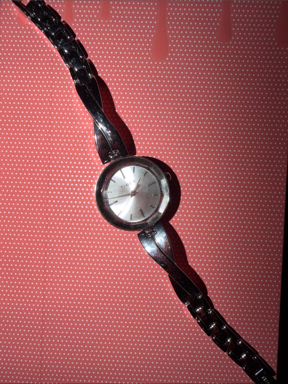 Timex Silver Round Dial Bracelet Watch